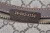 Authentic GUCCI Vintage Hand Boston Bag GG PVC Leather Brown Junk 0948G
