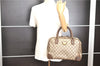 Authentic GUCCI Vintage Hand Boston Bag GG PVC Leather Brown Junk 0948G