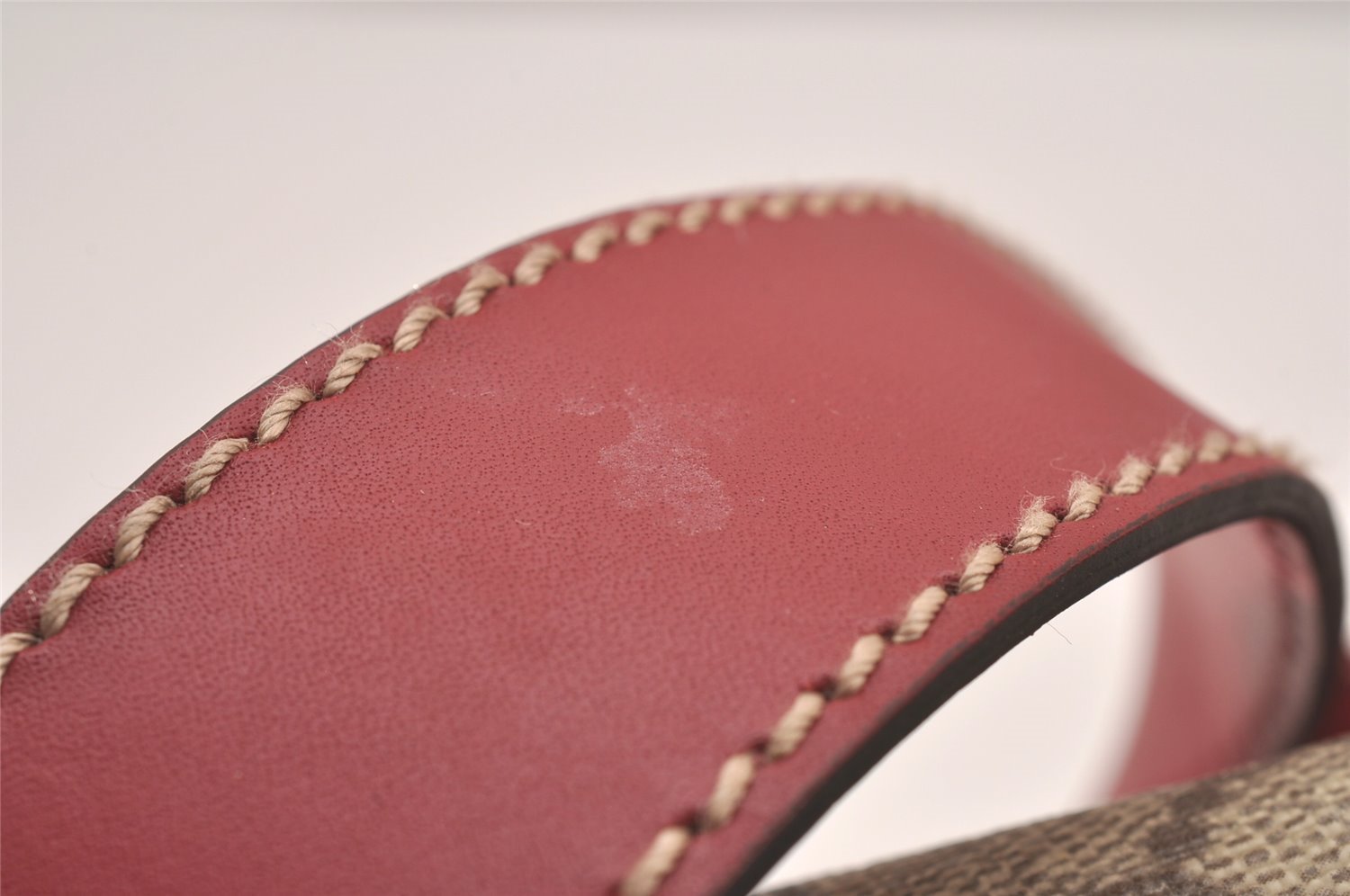 Authentic GUCCI Shoulder Cross Body Bag GG PVC Leather 201732 Brown 0948I