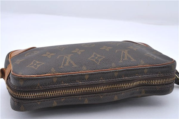 Auth Louis Vuitton Monogram Marly Dragonne PM Clutch Hand Bag M51827 LV 0949D