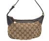 Auth GUCCI Web Sherry Line Hand Bag Pouch GG Canvas Leather 224093 Brown 0949H