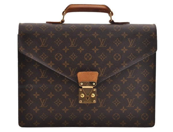 Authentic Louis Vuitton Monogram Serviette Conseiller Briefcase M53331 LV 0950I