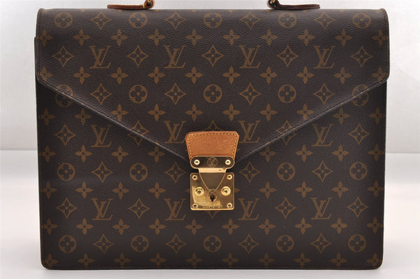 Authentic Louis Vuitton Monogram Serviette Conseiller Briefcase M53331 LV 0950I