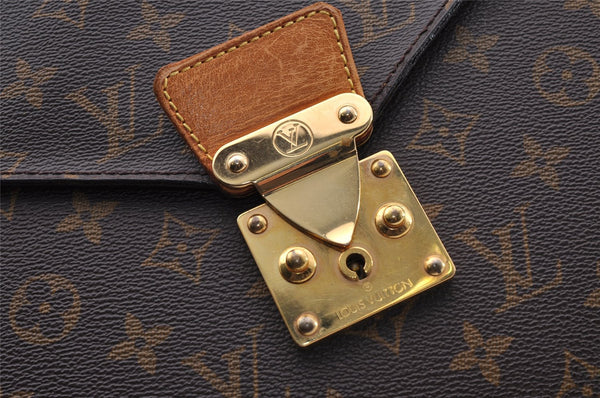 Authentic Louis Vuitton Monogram Serviette Conseiller Briefcase M53331 LV 0950I