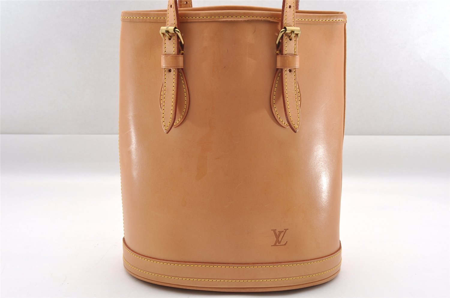 Authentic Louis Vuitton Nomade Bucket PM Shoulder Bag Beige M85001 LV 0952I