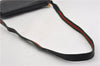Authentic GUCCI Web Sherry Line Shoulder Cross Body Bag Leather Black 0953G