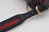 Authentic GUCCI Web Sherry Line Shoulder Cross Body Bag Leather Black 0953G