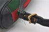 Authentic GUCCI Web Sherry Line Shoulder Cross Body Bag Leather Black 0953G