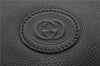 Authentic GUCCI Web Sherry Line Shoulder Cross Body Bag Leather Black 0953G