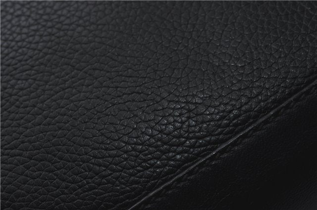 Authentic GUCCI Web Sherry Line Shoulder Cross Body Bag Leather Black 0953G