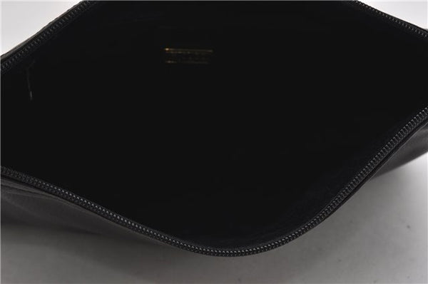 Authentic GUCCI Web Sherry Line Shoulder Cross Body Bag Leather Black 0953G