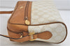 Authentic GUCCI Shoulder Cross Body Bag Purse GG PVC Leather Beige Ivory 0956D