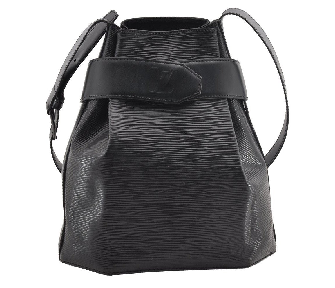 Auth Louis Vuitton Epi Sac De Paule PM Shoulder Cross Bag Black M80157 LV 0956I