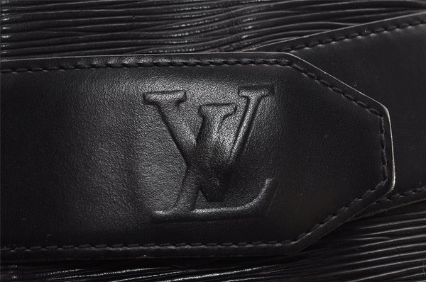Auth Louis Vuitton Epi Sac De Paule PM Shoulder Cross Bag Black M80157 LV 0956I