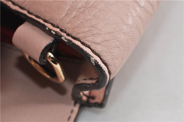Authentic kate spade Vintage 2Way Shoulder Hand Tote Bag Leather Pink 0957G