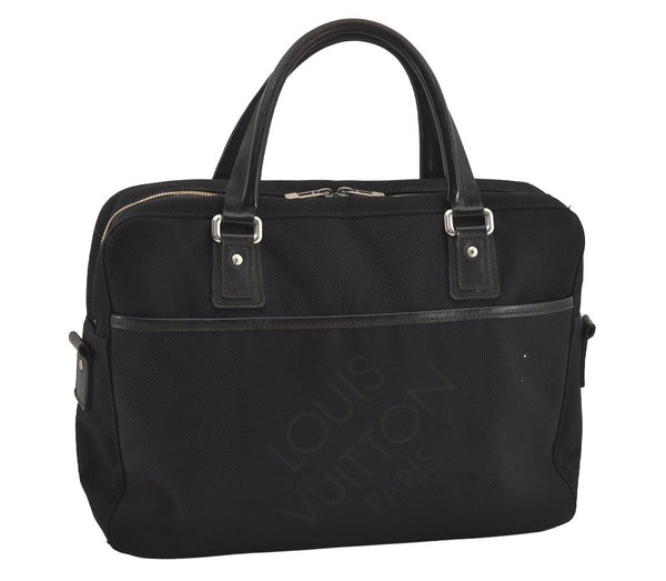 Authentic Louis Vuitton Damier Geant Yack Briefcase Black M93082 LV 0957I
