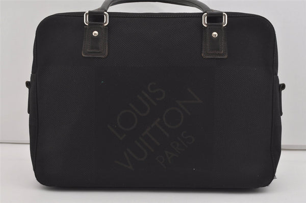 Authentic Louis Vuitton Damier Geant Yack Briefcase Black M93082 LV 0957I