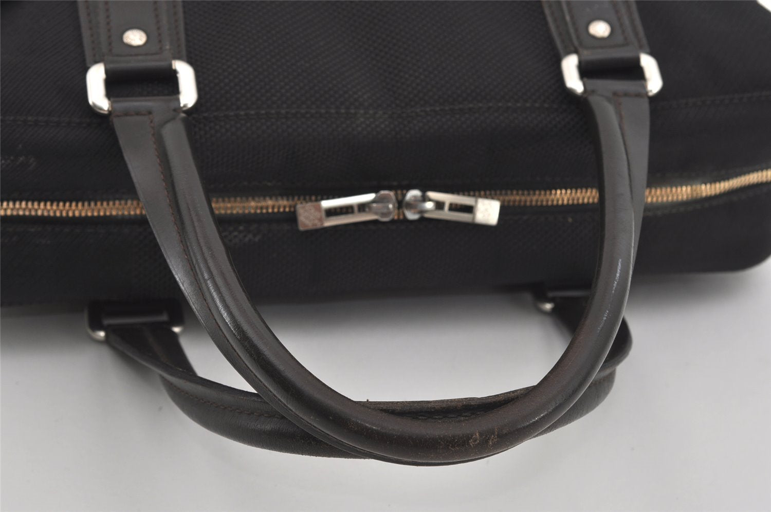 Authentic Louis Vuitton Damier Geant Yack Briefcase Black M93082 LV 0957I