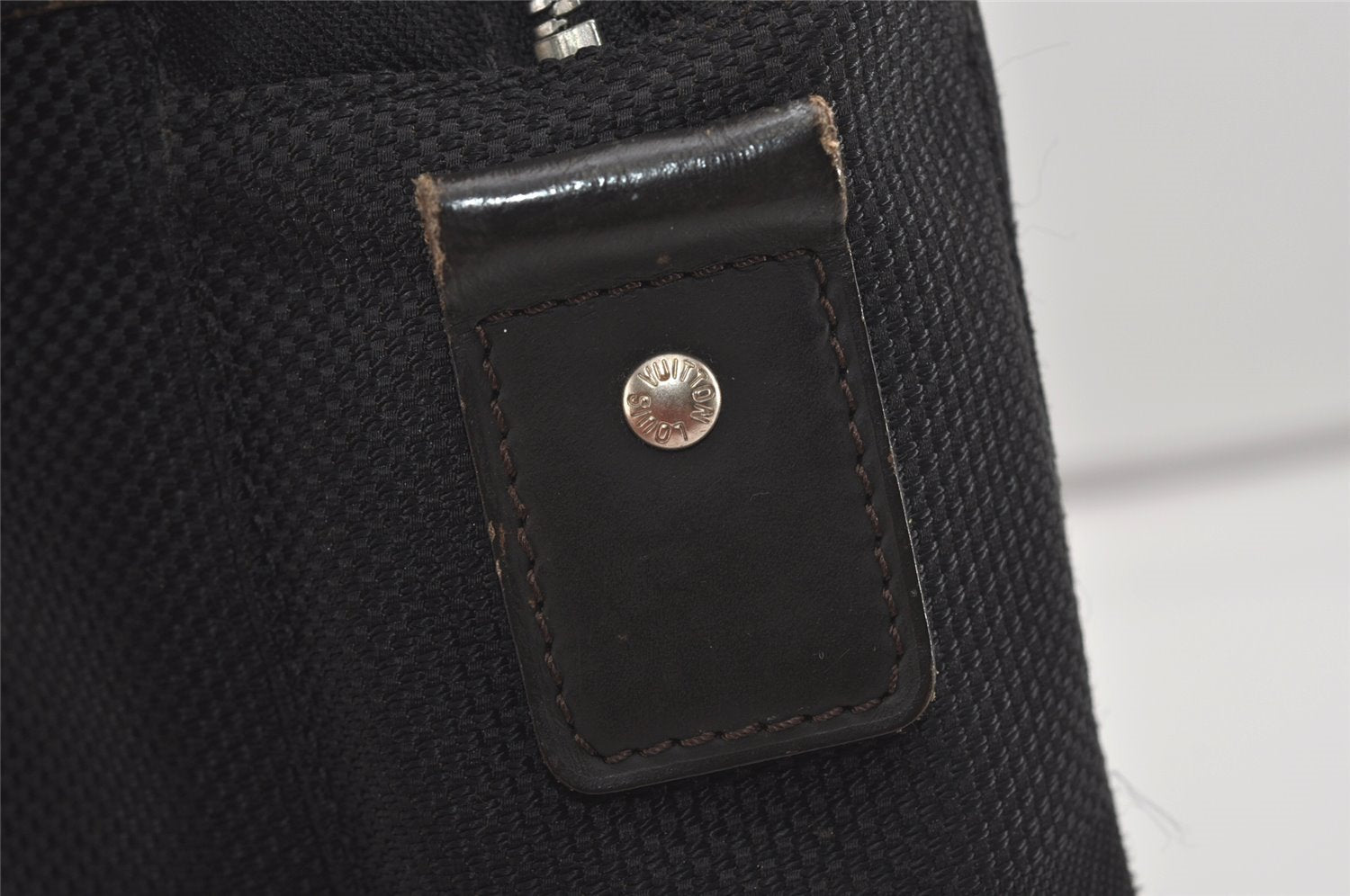 Authentic Louis Vuitton Damier Geant Yack Briefcase Black M93082 LV 0957I