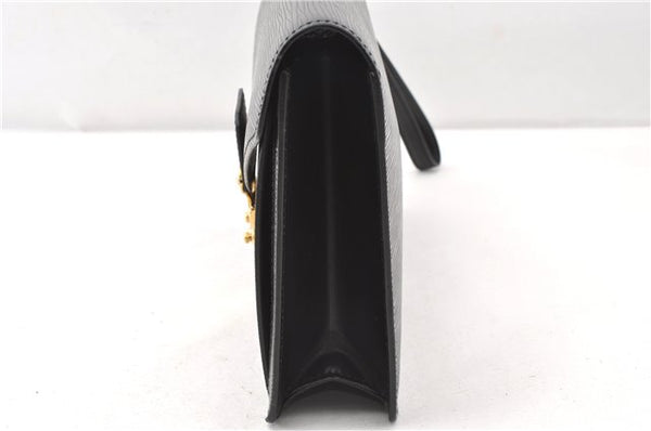 Authentic Louis Vuitton Epi Sellier Dragonne Clutch Bag Black M52612 LV 0958G