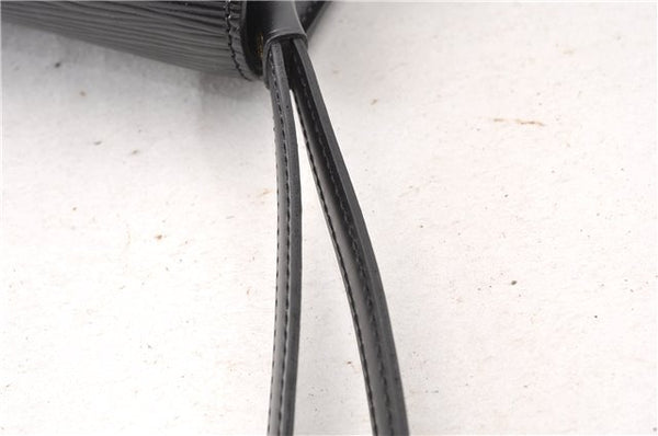 Authentic Louis Vuitton Epi Sellier Dragonne Clutch Bag Black M52612 LV 0958G