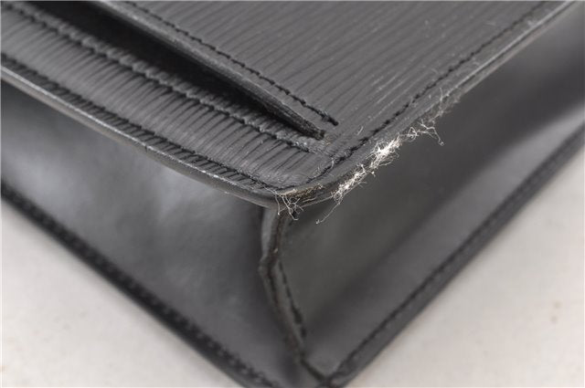 Authentic Louis Vuitton Epi Sellier Dragonne Clutch Bag Black M52612 LV 0958G