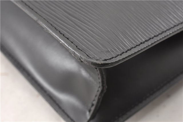 Authentic Louis Vuitton Epi Sellier Dragonne Clutch Bag Black M52612 LV 0958G