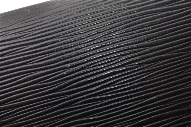 Authentic Louis Vuitton Epi Sellier Dragonne Clutch Bag Black M52612 LV 0958G