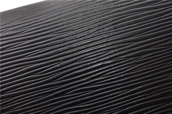 Authentic Louis Vuitton Epi Sellier Dragonne Clutch Bag Black M52612 LV 0958G