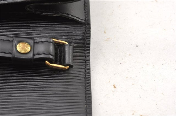 Authentic Louis Vuitton Epi Sellier Dragonne Clutch Bag Black M52612 LV 0958G