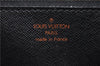 Authentic Louis Vuitton Epi Sellier Dragonne Clutch Bag Black M52612 LV 0958G