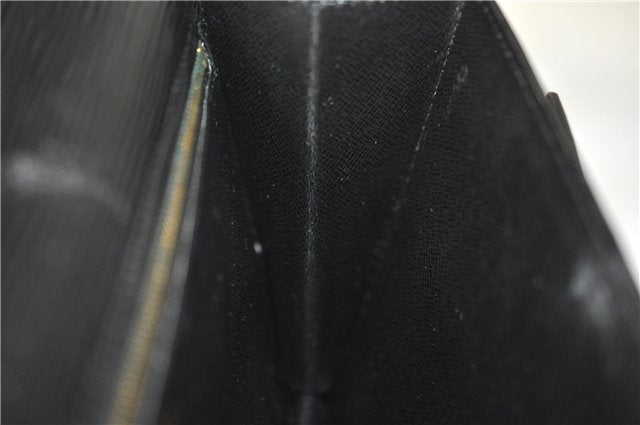 Authentic Louis Vuitton Epi Sellier Dragonne Clutch Bag Black M52612 LV 0958G