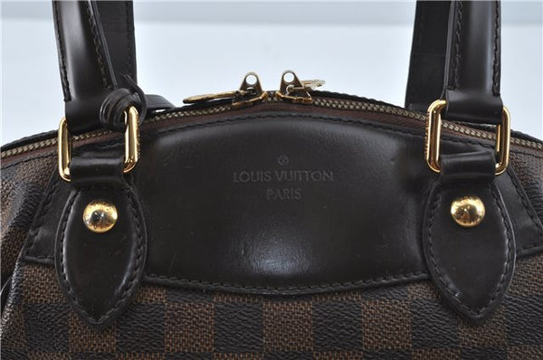 Authentic Louis Vuitton Damier Verona PM Shoulder Boston Bag N41117 LV 0959C