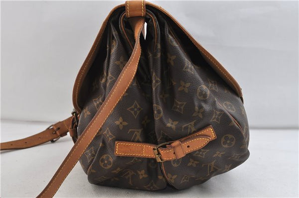 Auth Louis Vuitton Monogram Saumur 35 Shoulder Cross Body Bag M42254 LV 0959D