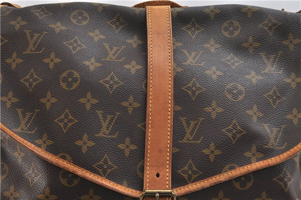 Auth Louis Vuitton Monogram Saumur 35 Shoulder Cross Body Bag M42254 LV 0959D