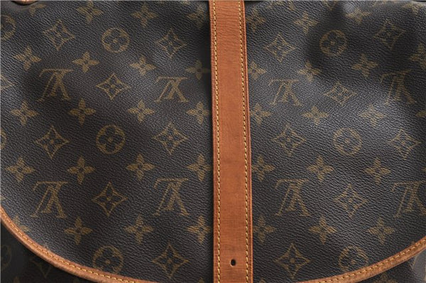 Auth Louis Vuitton Monogram Saumur 35 Shoulder Cross Body Bag M42254 LV 0959D