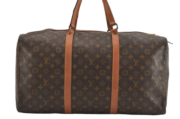 Authentic Louis Vuitton Monogram Sac Souple55 Hand Boston Bag Old Model LV 0959I