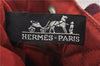 Authentic HERMES Fourre Tout PM Hand Tote Bag Canvas Wine Red 0960G