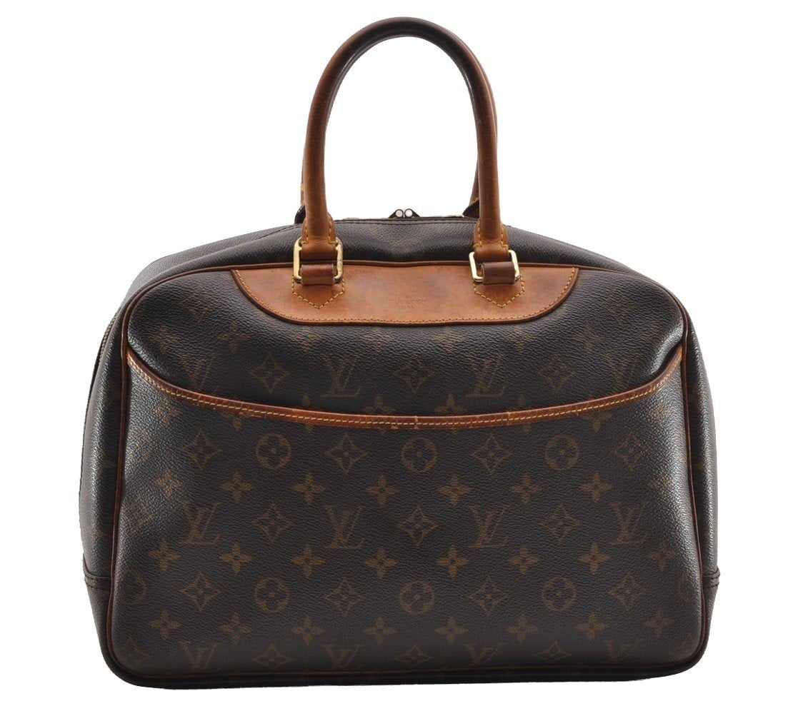 Authentic Louis Vuitton Monogram Deauville Hand Bag M47270 LV 0963I