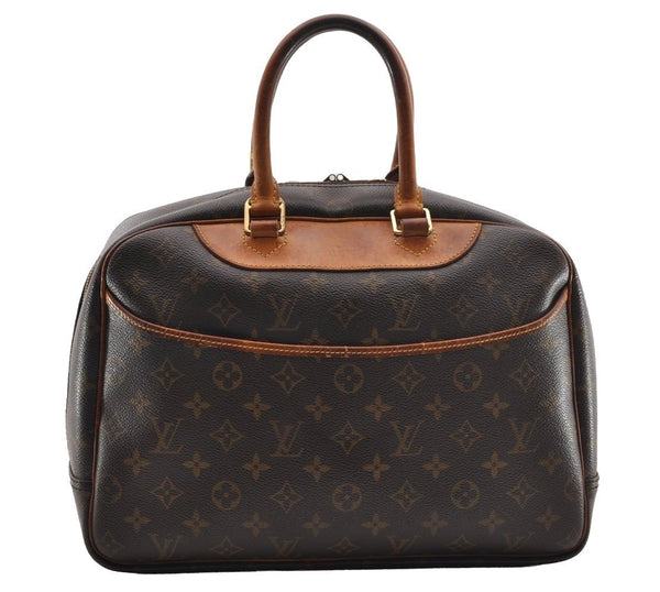 Authentic Louis Vuitton Monogram Deauville Hand Bag M47270 LV 0963I