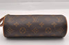 Authentic Louis Vuitton Monogram Trousse Ronde Pen Case Pouch M47630 Junk 0964I