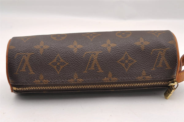 Authentic Louis Vuitton Monogram Trousse Ronde Pen Case Pouch M47630 Junk 0964I