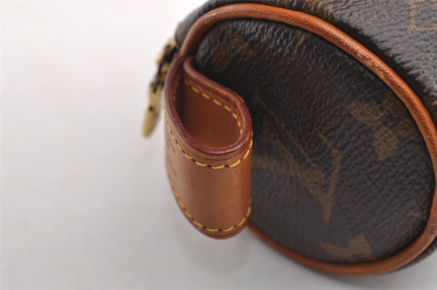 Authentic Louis Vuitton Monogram Trousse Ronde Pen Case Pouch M47630 Junk 0964I