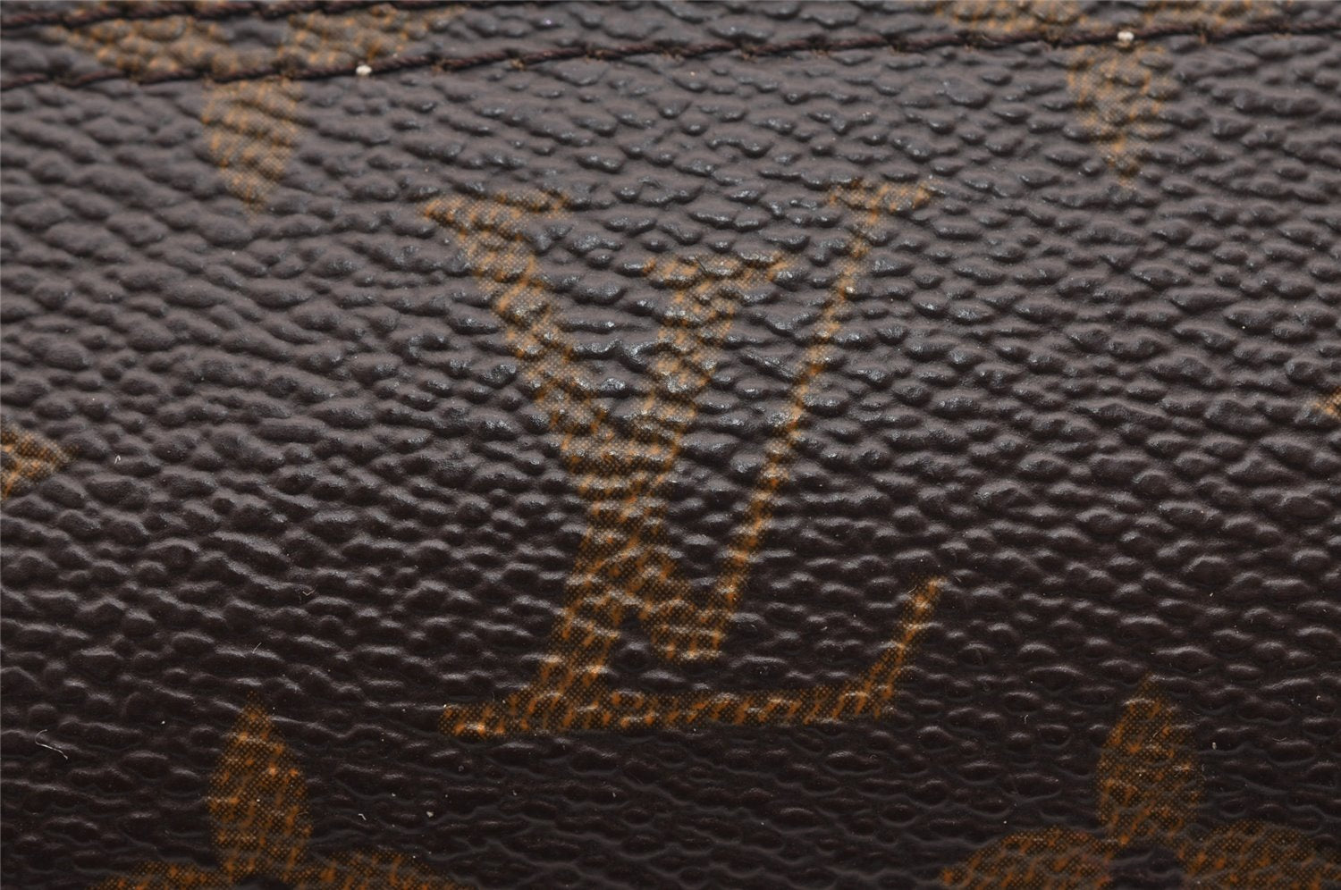 Authentic Louis Vuitton Monogram Trousse Ronde Pen Case Pouch M47630 Junk 0964I