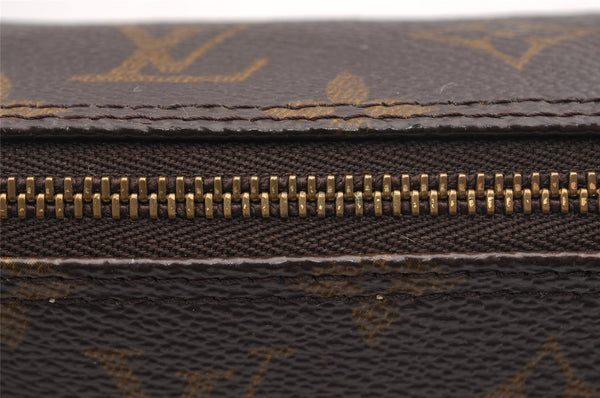 Authentic Louis Vuitton Monogram Trousse Ronde Pen Case Pouch M47630 Junk 0964I