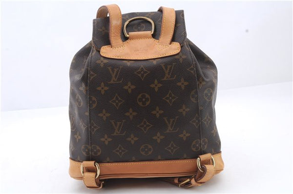 Authentic Louis Vuitton Monogram Montsouris MM Backpack M51136 LV 0965D