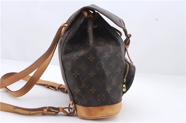 Authentic Louis Vuitton Monogram Montsouris MM Backpack M51136 LV 0965D