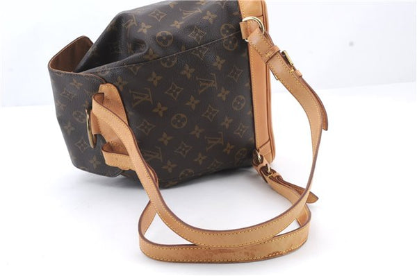 Authentic Louis Vuitton Monogram Montsouris MM Backpack M51136 LV 0965D