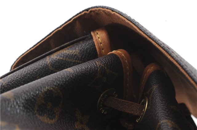 Authentic Louis Vuitton Monogram Montsouris MM Backpack M51136 LV 0965D