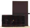 Auth Louis Vuitton Vernis Rayures Portefeuille Sarah Wallet Wine Red Box 0965F